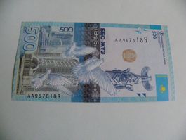 Kazachstan 500 Tenge Banknote, Jahr 2017, Zustand Neu