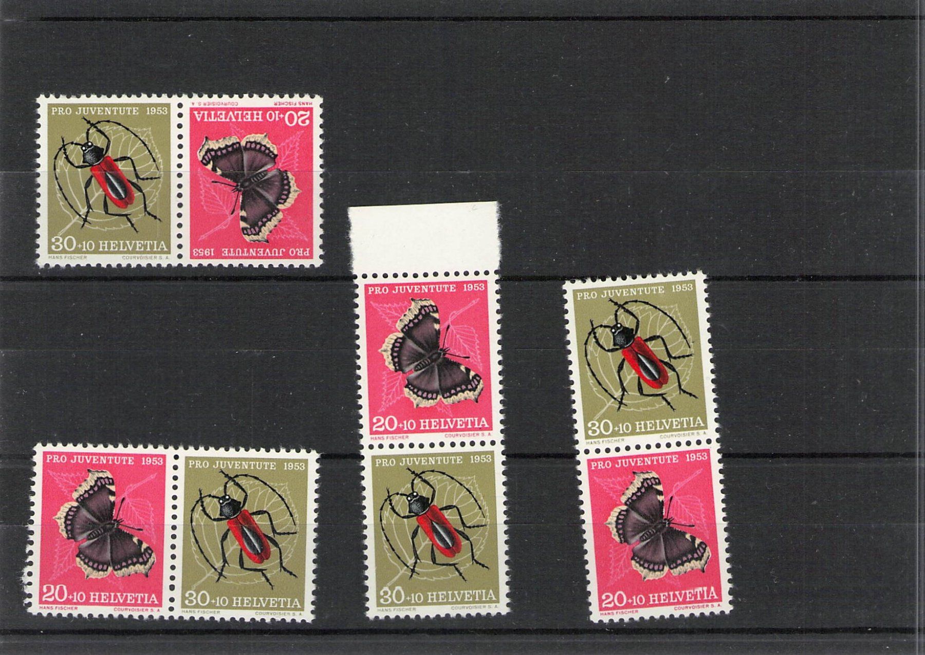 Tous les timbres: Pro Juventute Set  2er Marken 1953 – D'occasion à Reichenburg par Pipo-67