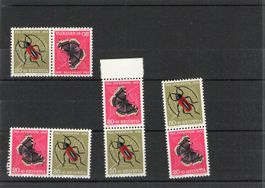 Pro Juventute Set  2er Marken 1953