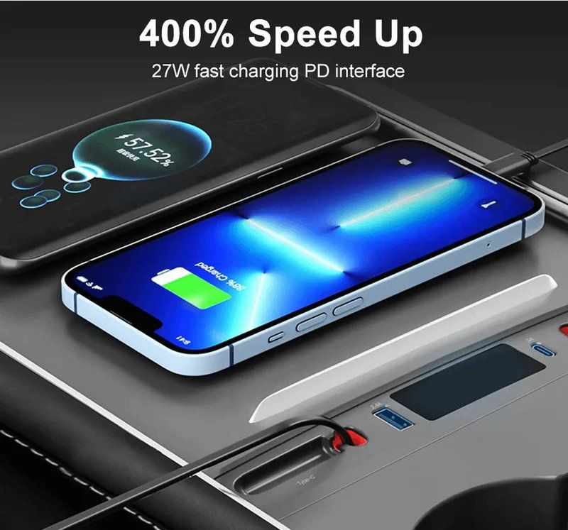Docking station: USB Docking-Station Tesla Model 3/Y Facelift 2021/2024 – Nuovo e nell'imballaggio originale da Dietikon venduto da e-car-shop.schweiz 3