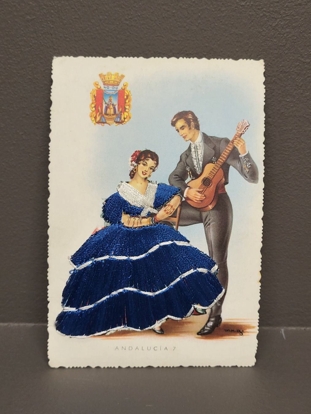 Cartoline postali: Postkarte bestickt Spanien – Usato da Zürich venduto da BOAC1943