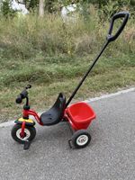 Puky Dreirad mit Schiebestange rot schwarz