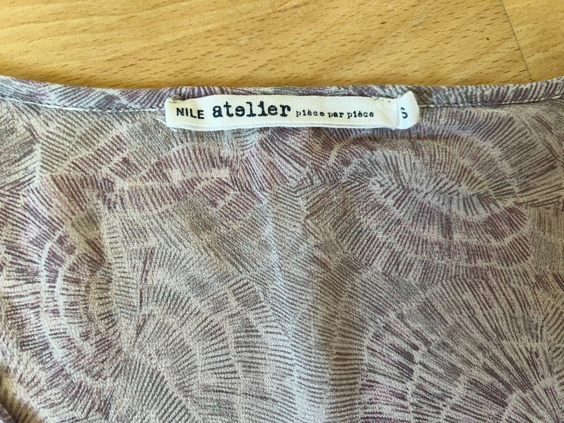 Nile Camicette: NILE Damen Bluse, Gr. S, Grau/Lila – Usato da Worb venduto da farben20zauber 6