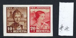 J98I + J99I, extrait du Bloc Pro Juventute 1941, Neuf/Neu **