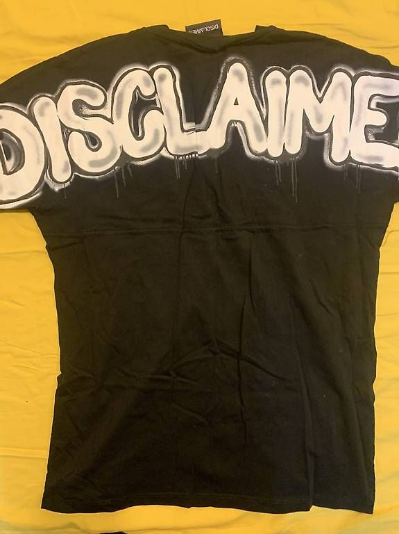 T-shirt: Maglietta Disclaimer Nera S – Usato da Pregassona venduto da pat_8ncg 1