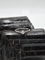 Silberring mit Zirkon Grösse 53