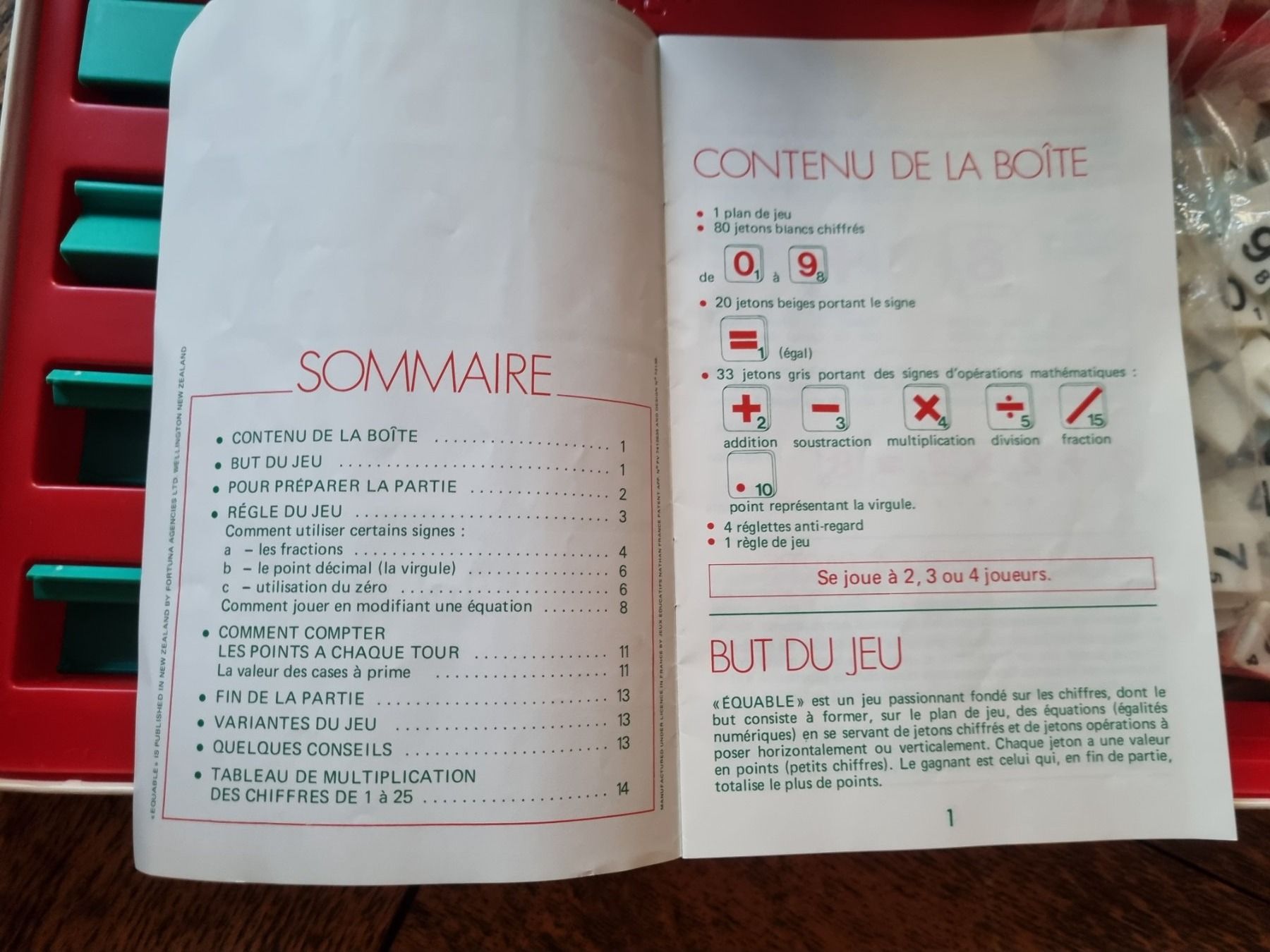 Spiele: Jeu Equable vintage de Nathan – Gebraucht aus Fribourg von jarmilka 6