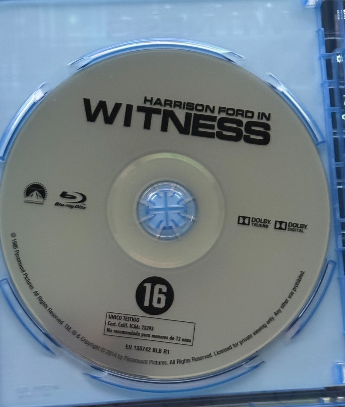 Tutti i DVDs: Blu-ray Witness (1985) – Usato da Semsales venduto da __Florian__ 3