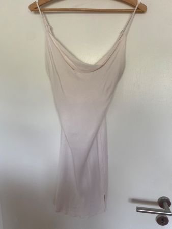 Samtkleid ivory S