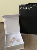 Collier et boucles d’oreilles CARAT plaqué or valeur 200.-