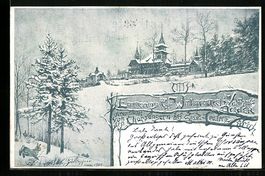 Zürich, Hotel Dolder im Winter, 1900