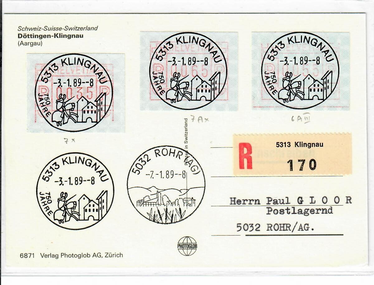 Cartoline postali: Döttingen - Klingnau - Rohr – Usato da Hochdorf venduto da Ziegel-16