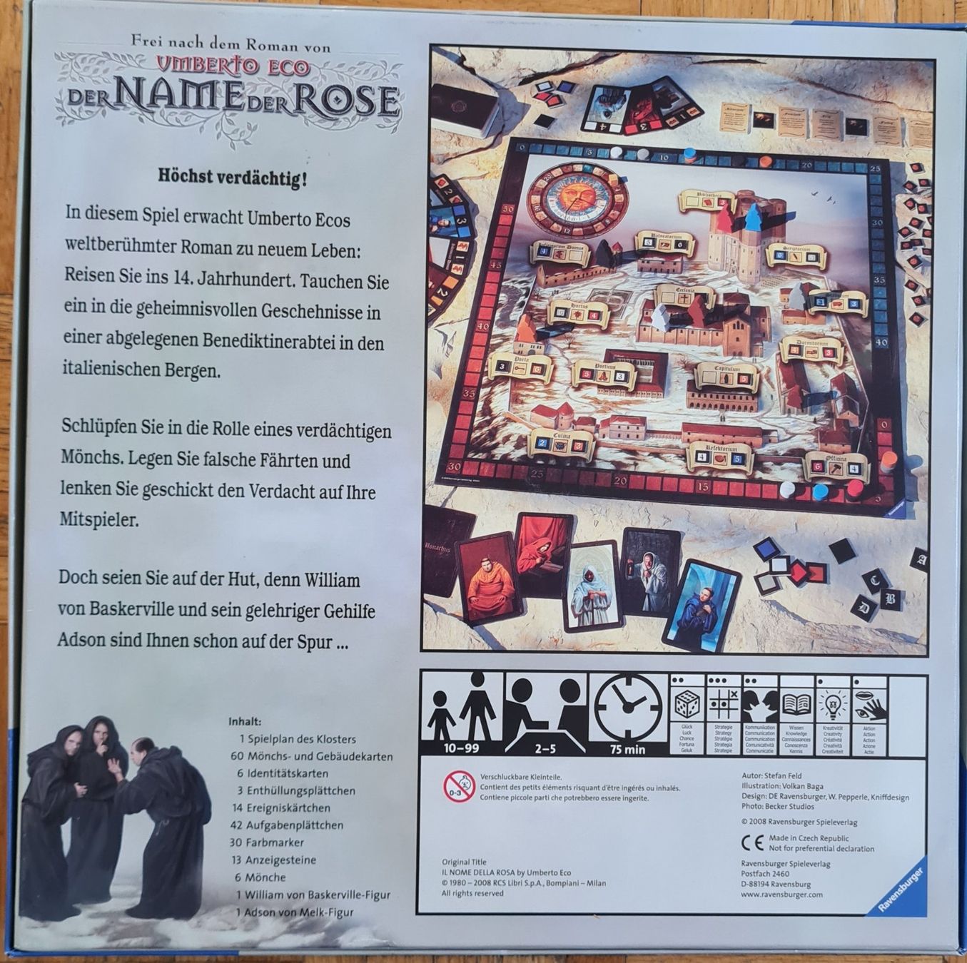 Giochi: Brettspiel "Der Name der Rose" – Usato da Zürich venduto da Desmond01 1