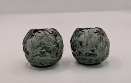 2 Kosta Boda Snowball Windlichter von Ann Wolff