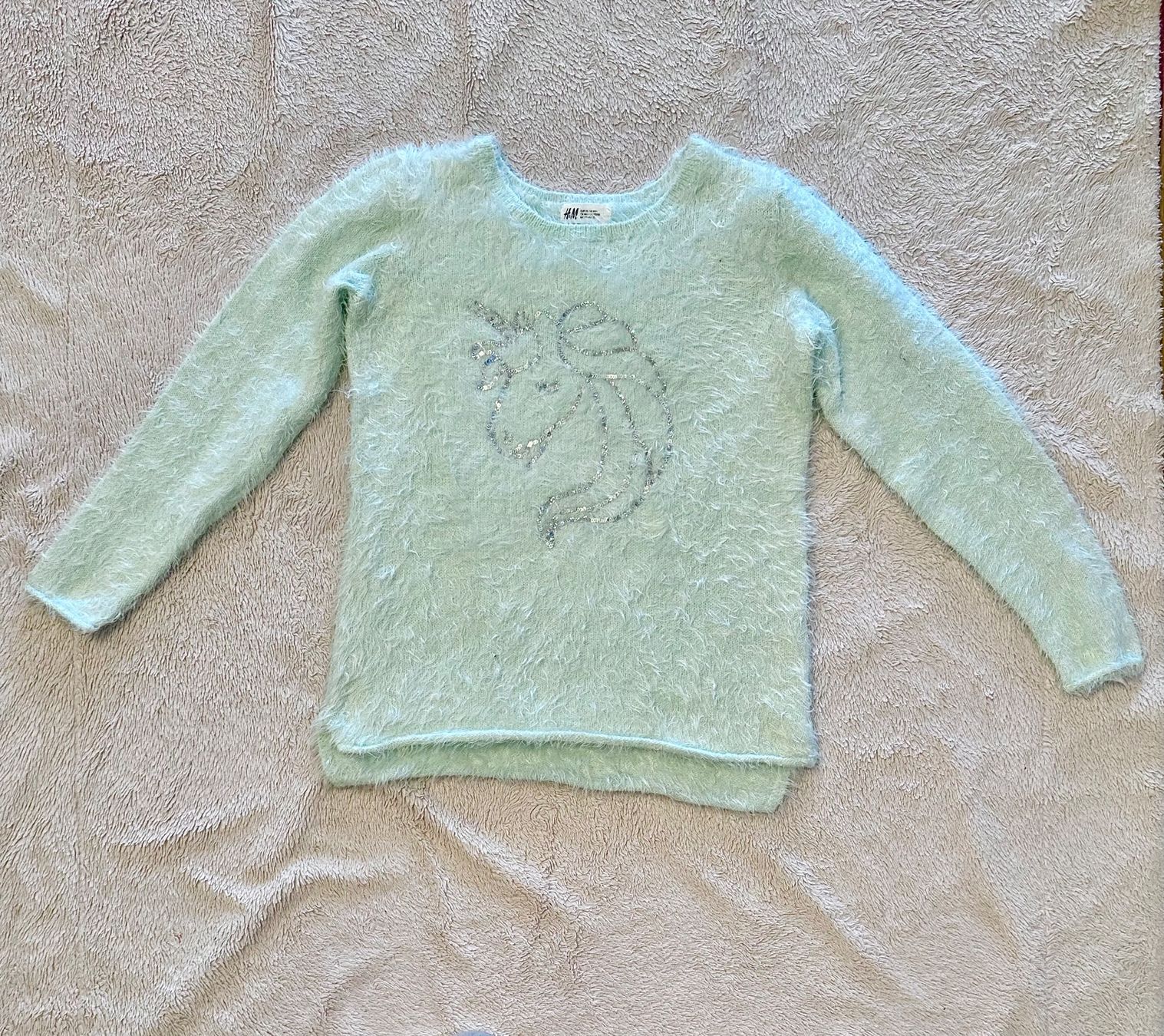 H&M Maglioni & Felpe: Unicorn Einhorn Pullover türkis mint Gr 170, top erhalten – Usato da Emmenbrücke venduto da little.treasures