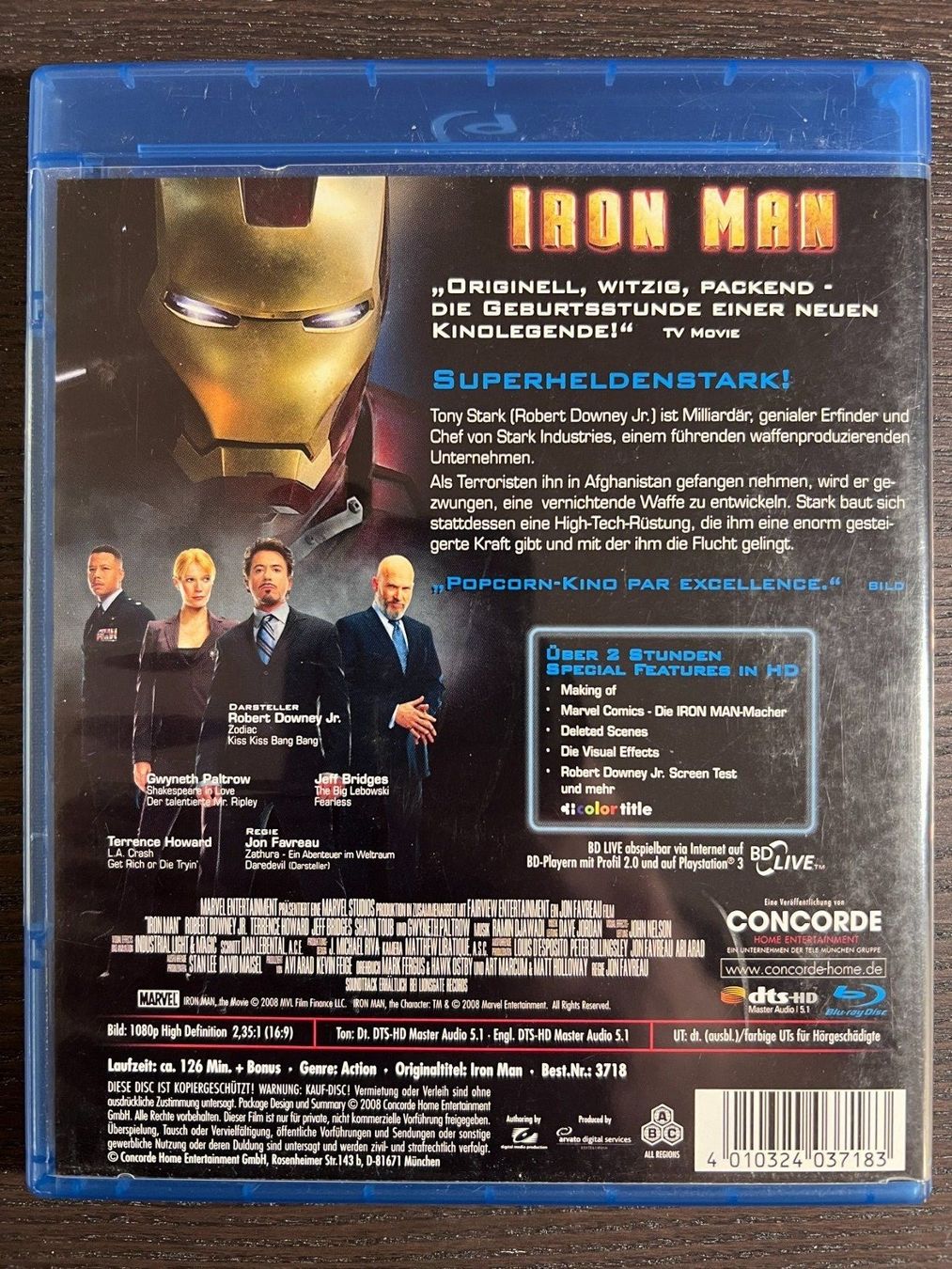 Tutti i DVDs: Iron Man – Usato da Zürich venduto da Blu-ray_ZH 1