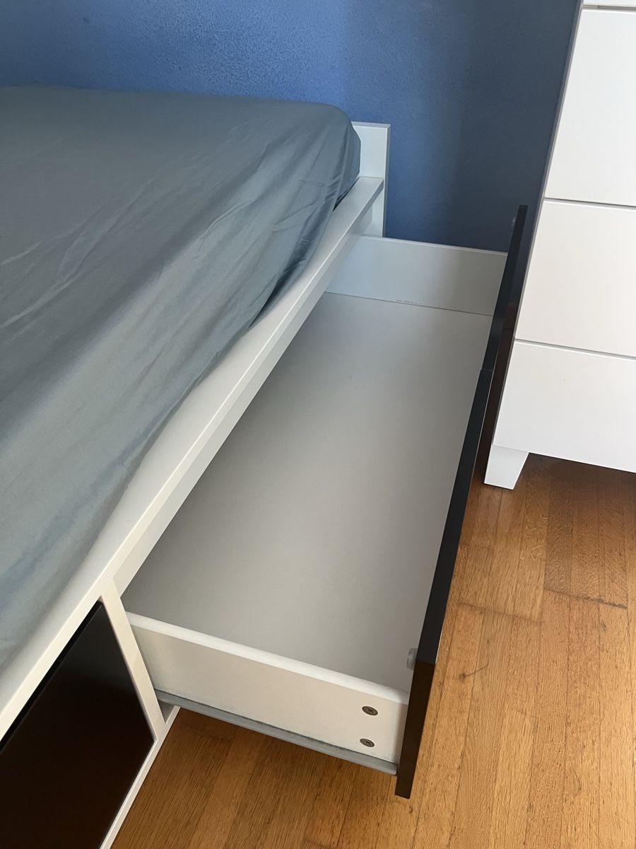 Ikea Lits: Bett mit Stauraum 90x200 (mit oder ohne Matratze) – D'occasion à Rheinfelden par non_ma5v 2
