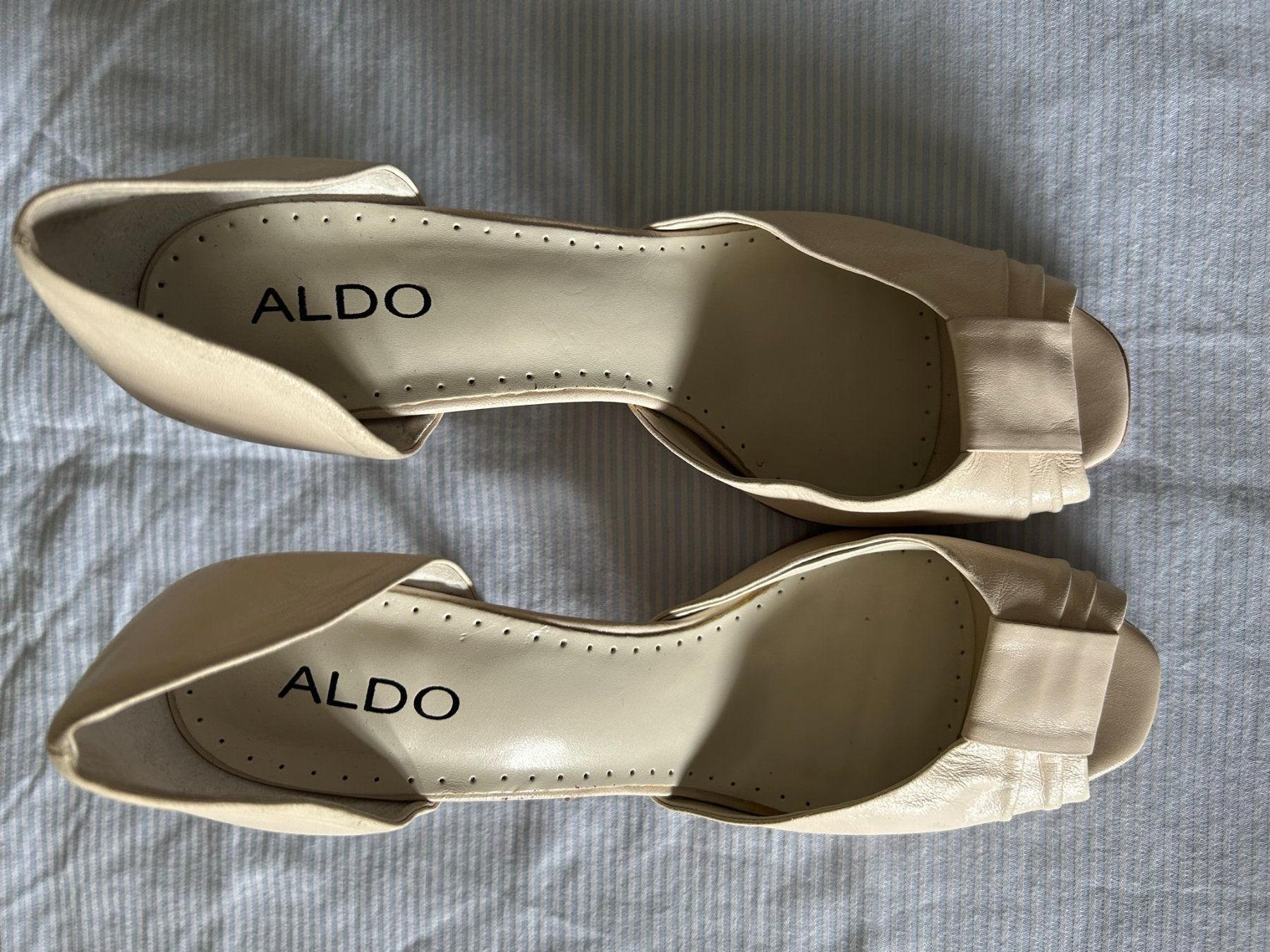 Aldo Damenschuhe: Escarpin élégant cuir ouvert de côté,  T/40 – Neu (gemäss Beschreibung) aus nyon von Lbabi 4