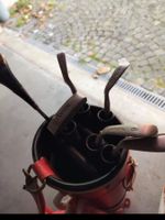 Sac de golf  rouge avec  6 clubs - parfait pour l'été