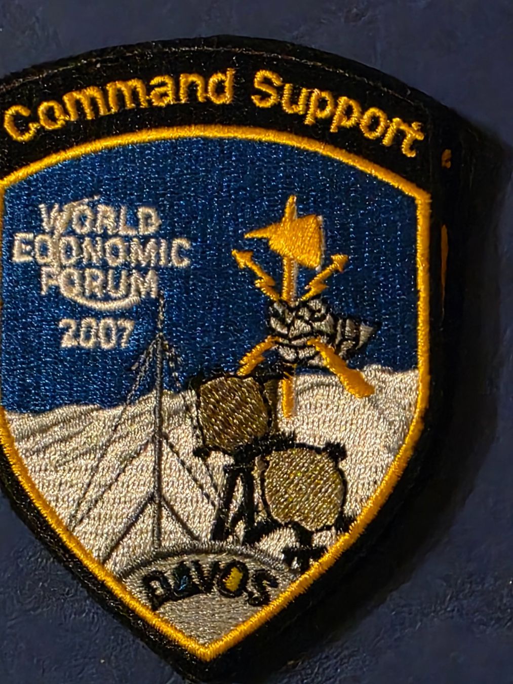 Schweizer Armee Placchette & Badge: Polizei Abzeichen Badge WEF DAVOS 2007 KLETT – Nuovo (secondo la descrizione) da Prangins venduto da AdjEM08