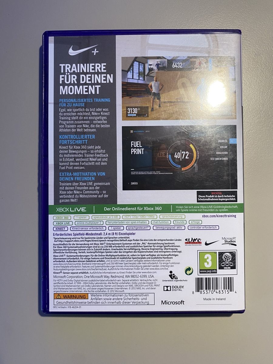 Microsoft Giochi: Nike Kinect Training für Xbox 360 (Kinect) – Usato da Thunstetten venduto da Virus_33 2