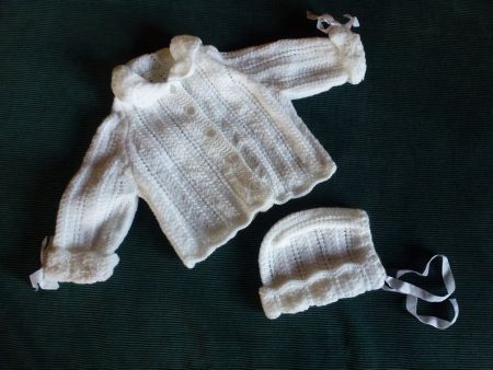 Jäckli und Mütze für Baby - Handarbeit