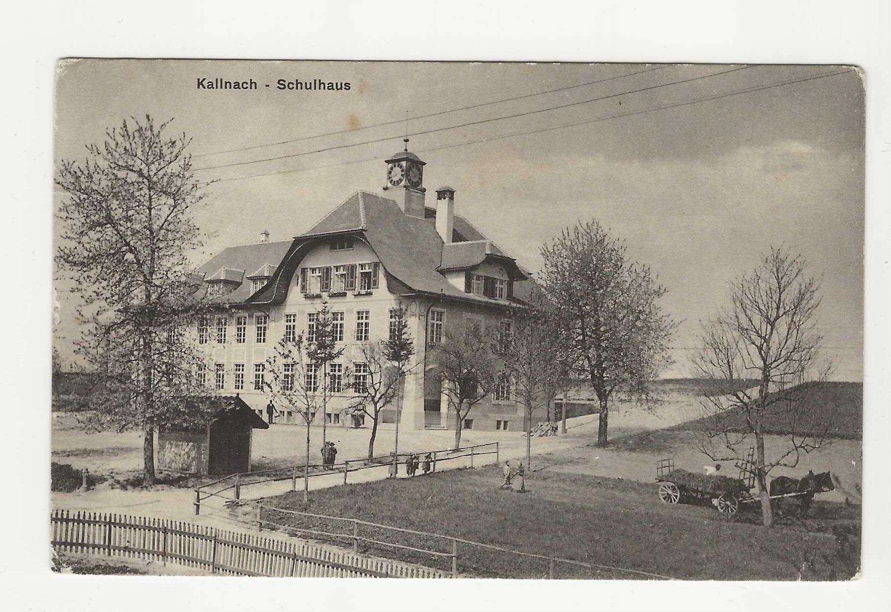 Ansichtskarten: KALLNACH  -  SCHULHAUS – Gebraucht aus Küttigen von rolypo