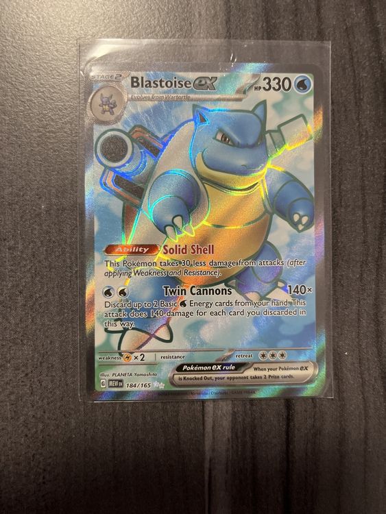 Pokemon 151 Blastoise ex 184/165 EN Kaufen auf Ricardo
