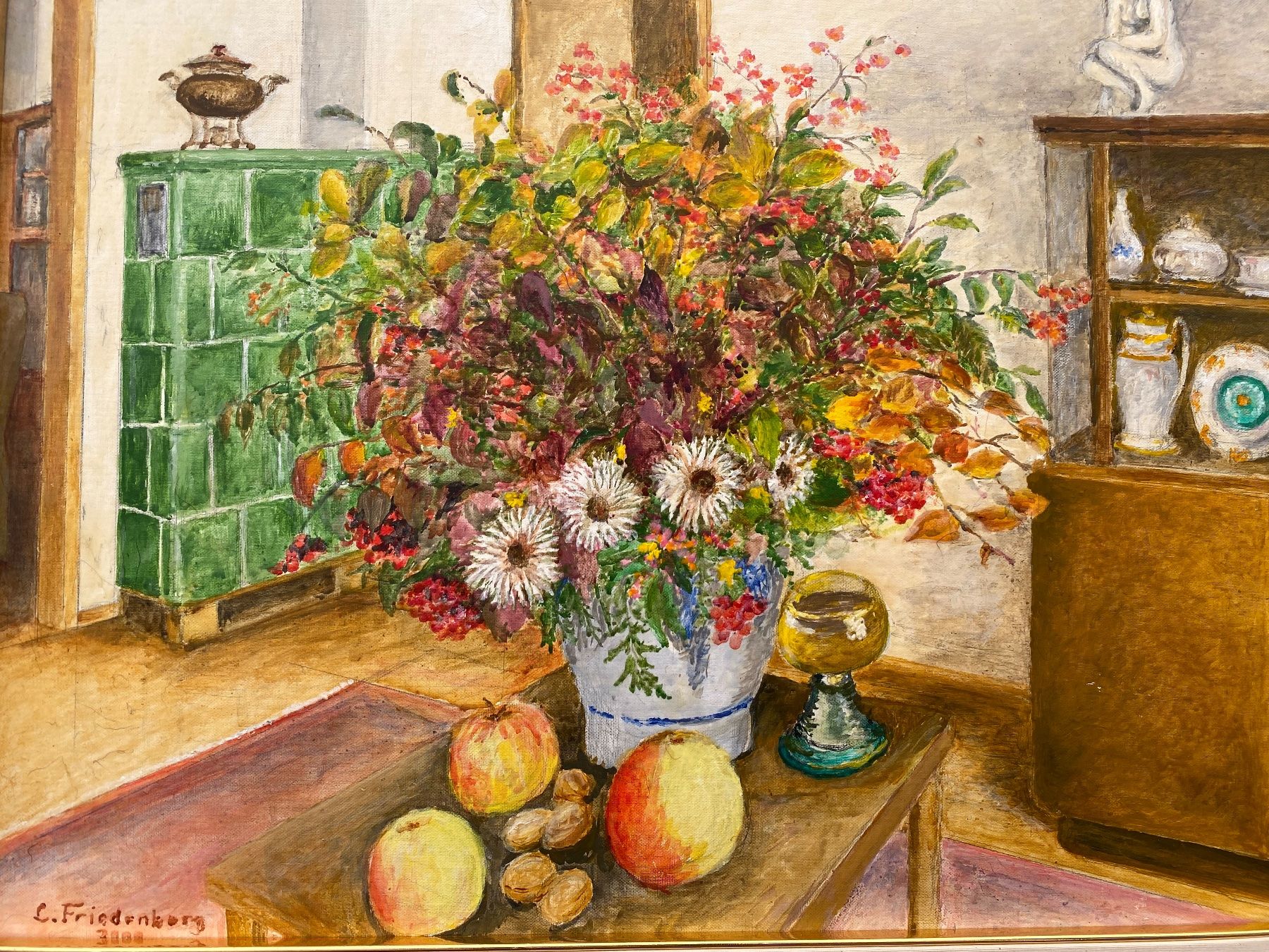 Gemälde: Zeitgenössisches Stilleben-Ölgemälde, L. Friedenberg 2000 – Gebraucht aus Rünenberg von Fendi02 4
