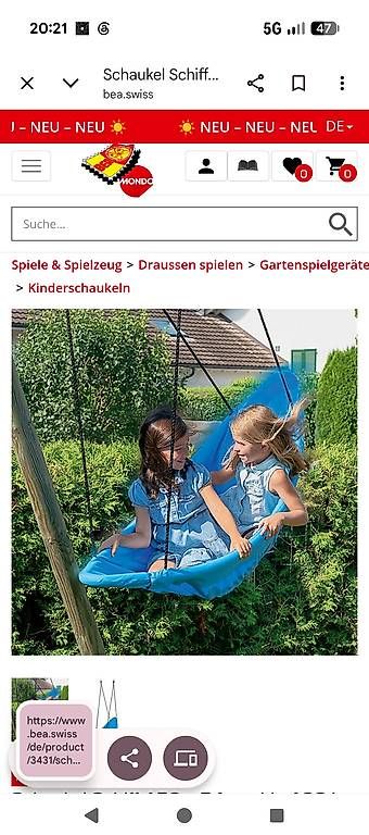 Autre balançoires de jardin: Schaukelschiff  – D'occasion à Gwatt (Thun) par Kata1978 1