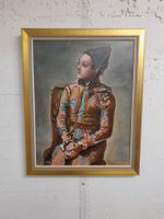 GEMÄLDE AUF LEINWAND45X58 HARLEKIN SIGNIERT ANNA MINDER