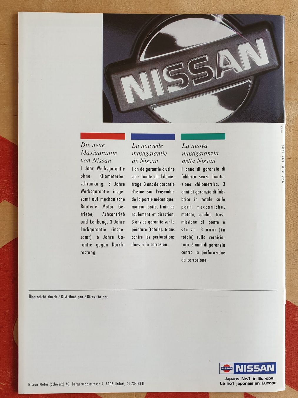 Nissan Dokumente: Prospekt Nissan Prairie – Gebraucht aus Oberfrittenbach von Alfetta_gtv 7