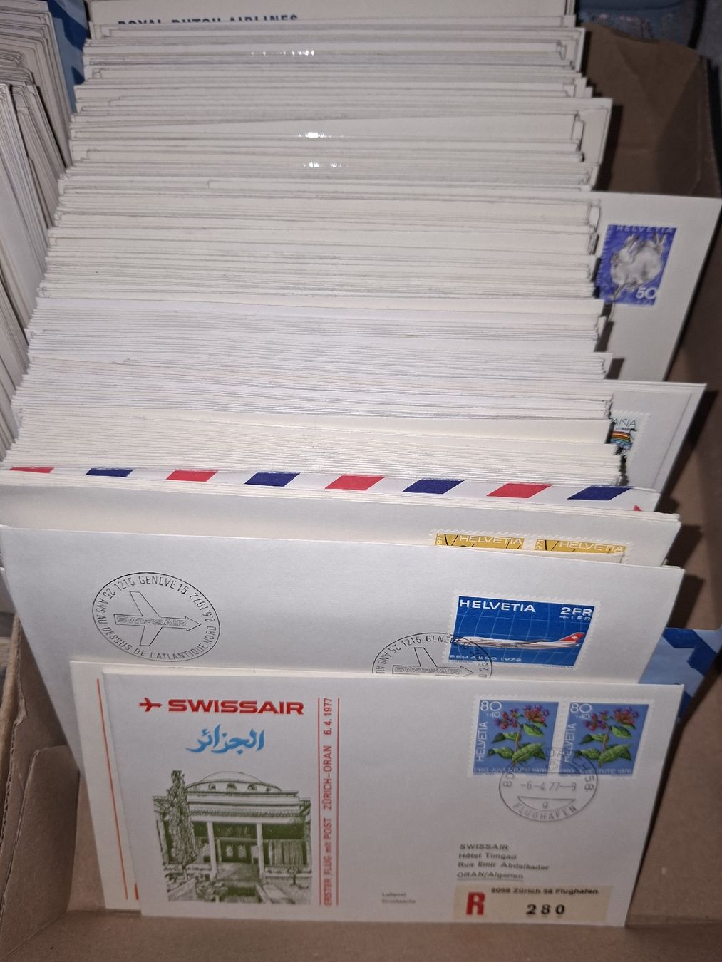Tutti i francobolli: X - Tausende Swissair Briefe / Doubletten – Usato da Balgach venduto da SIMEON27 7