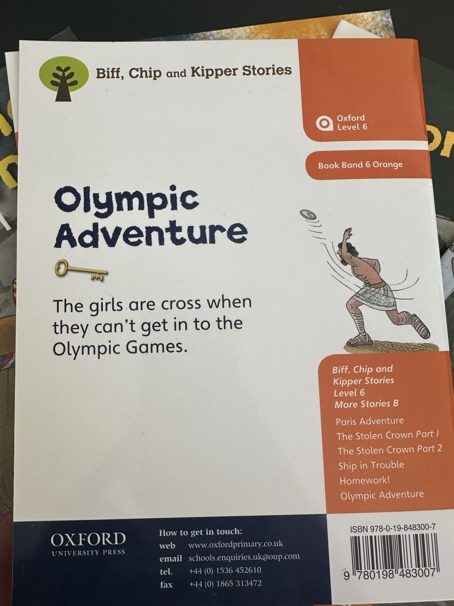 Libri: Biff, Chip & Kipper Stories Olympic Adventure, Level 6, Book – Usato da Menzingen venduto da ina_qn7p 1