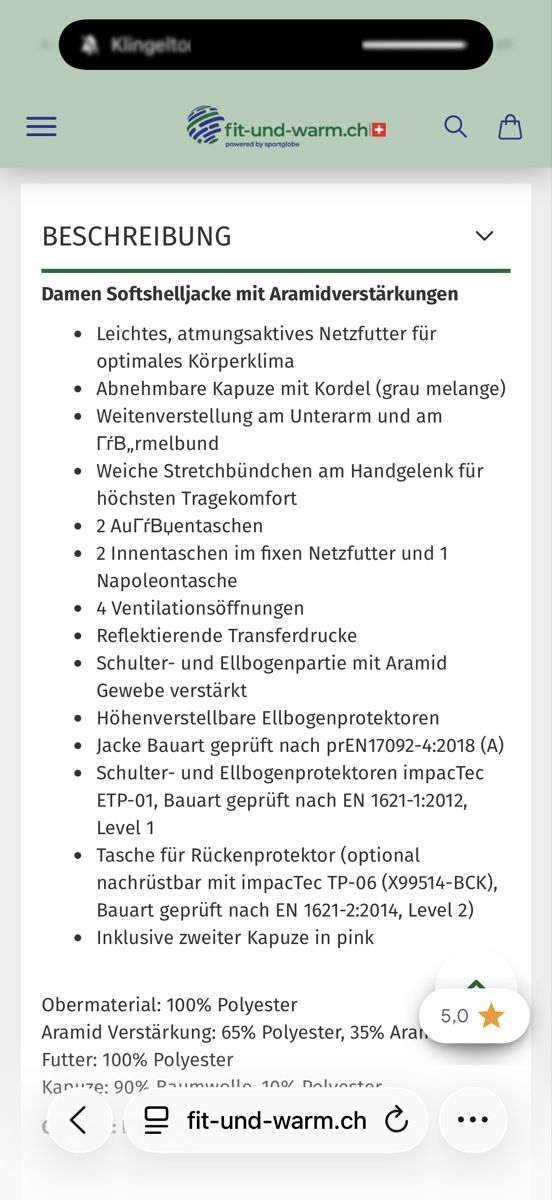 IXS Giacche: IXS Motorradjacke Sommer Damen – Usato da Zürich venduto da Karin8008 3