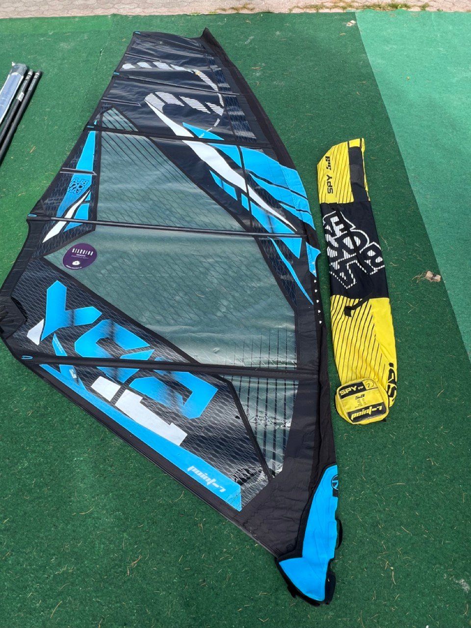 Duotone Tavole da surf e di nuoto: Windsurf Set Fanatic Blast 100 Duotone Super Hero 5.3 – Usato da Champfèr venduto da cArLuxe 4