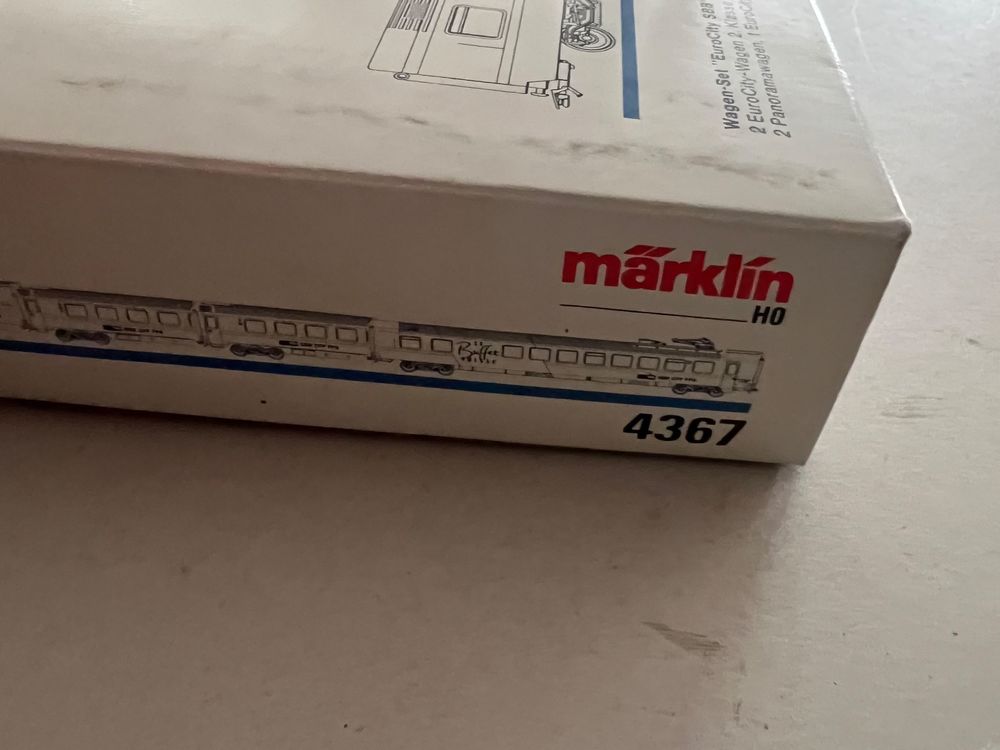 Set De Wagons EuroCity SBB/CFF (Märklin HO) – 4367, Occasion Comme Neuf