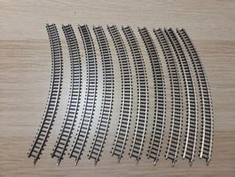 Märklin 10 x 8520 gebogenes gleis Z