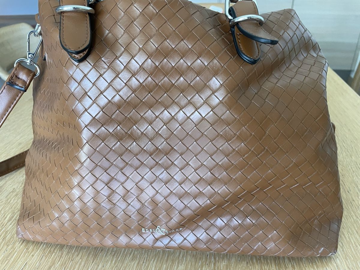 Borse da donna: Edel&Stark Brown Woven Tote Bag – Usato da Genolier venduto da Tom0712 3