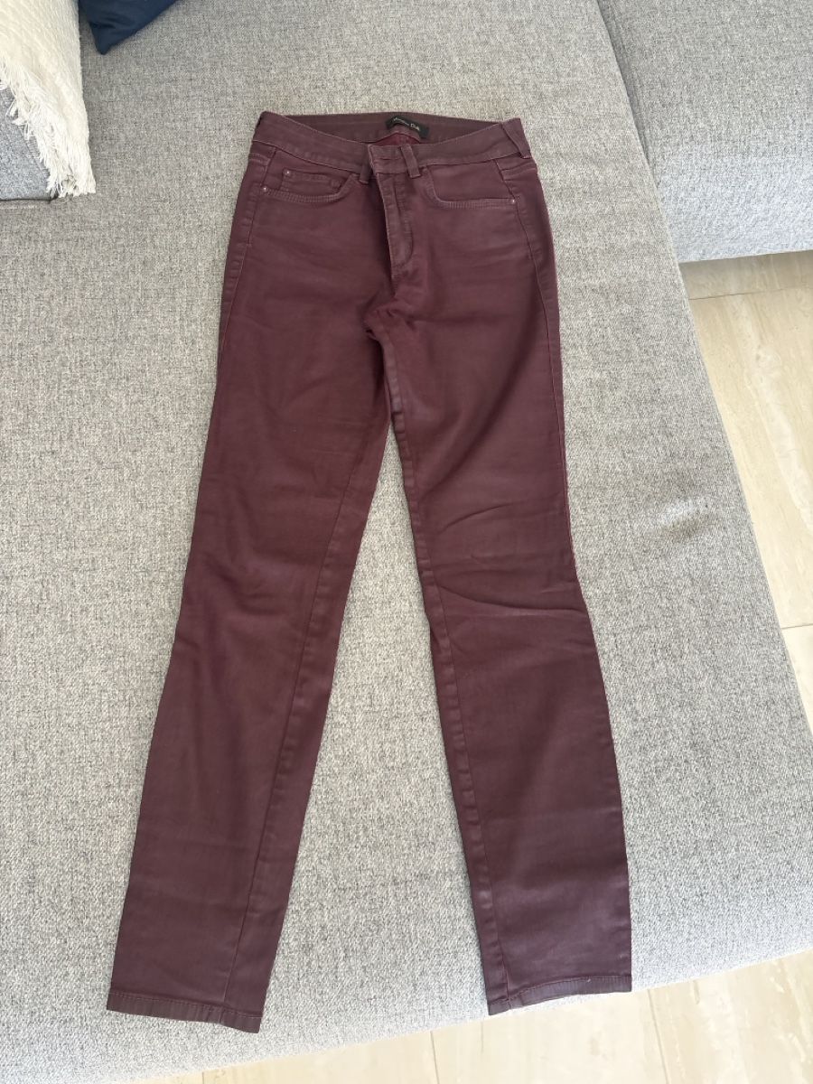 Massimo Dutti Jeans: Massimo Dutti Burgundy Jeans XS – Usato da Zürich venduto da Asybb