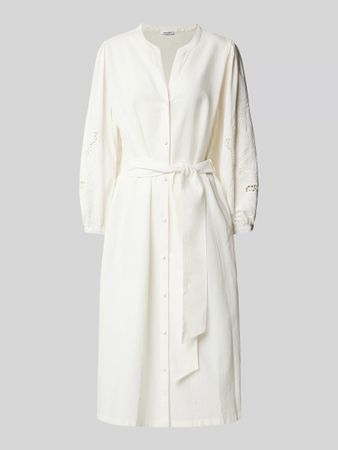 Seidensticker Midikleid Baumwoll-Leinen-Mix offwhite Gr. 42