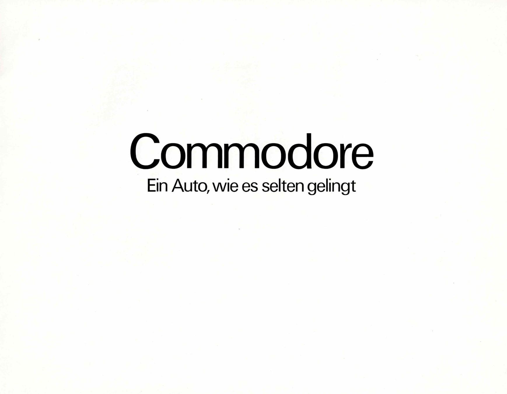 Opel Documenti: Opel Commodore Prospekt – Usato da Rickenbach b. Wil venduto da klassikmarkt.ch