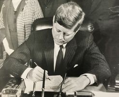 John F. Kennedy, US-Präsident, Vintage Press Photo 1963