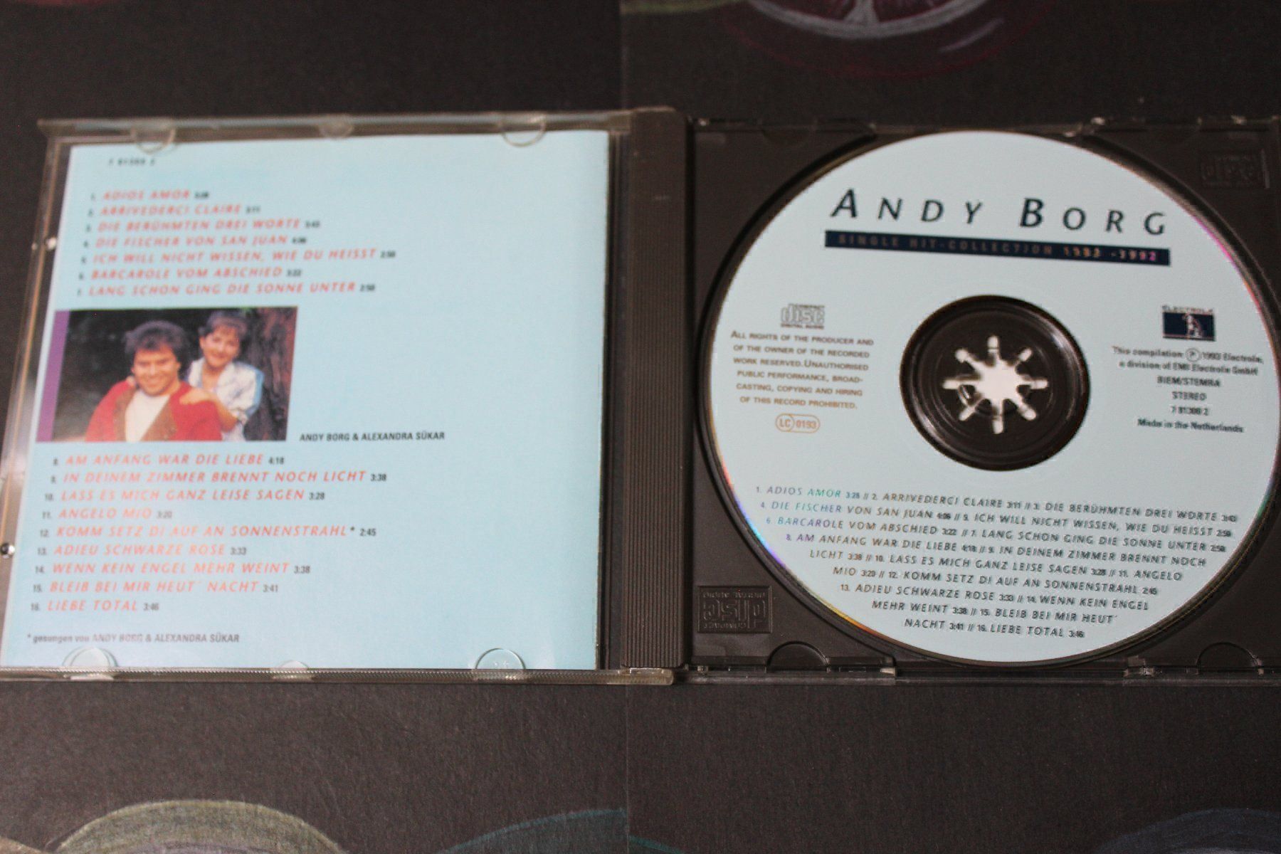 CDs: ANDY BORG - SINGLE HIT COLLECTION CD mit "Adios Amor" – Gebraucht aus Tübach von JamesStone 3