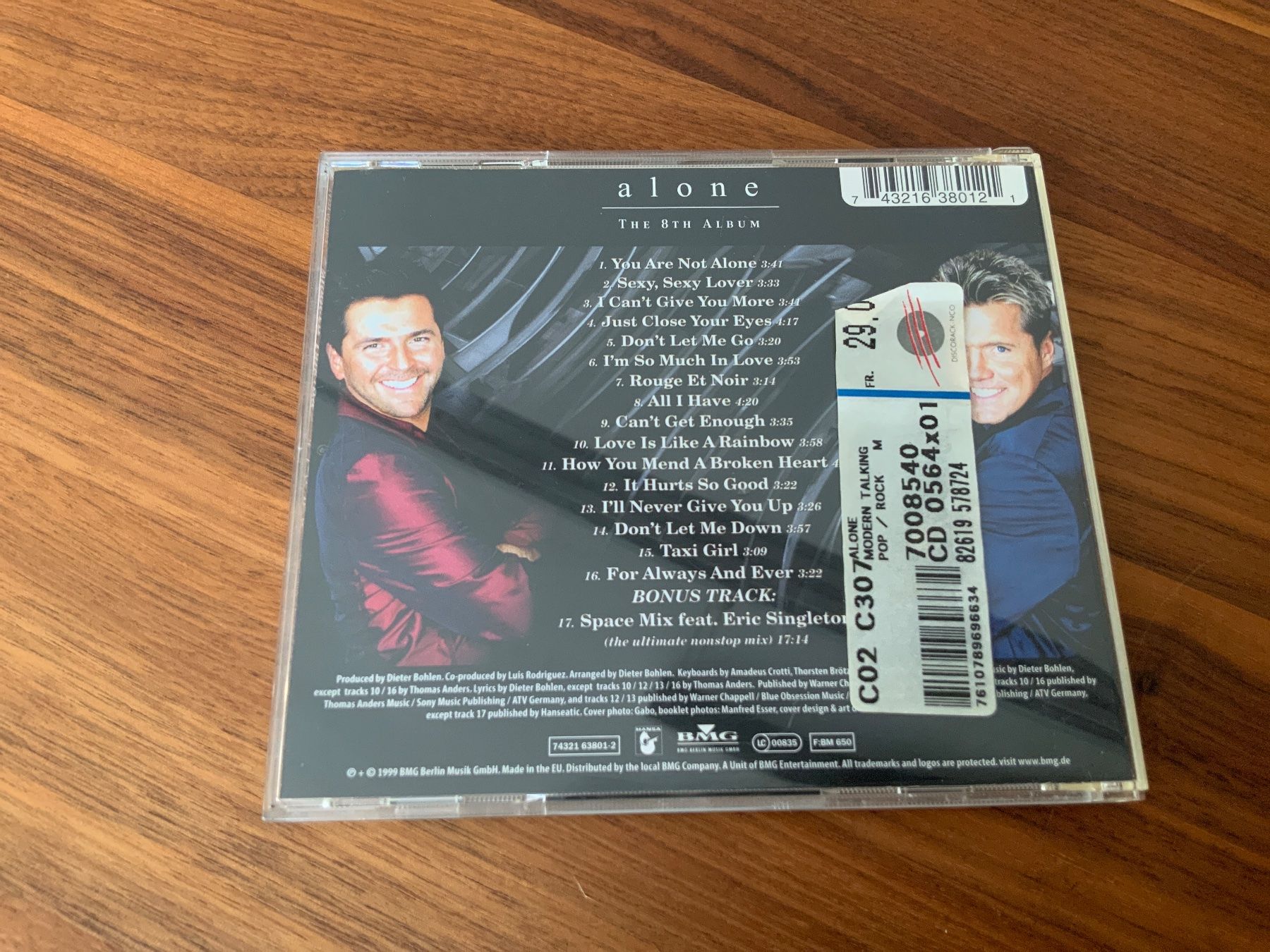 CDs: Modern Talking Alone The 8th Album – Gebraucht aus Häusernmoos von BarBer_1 1