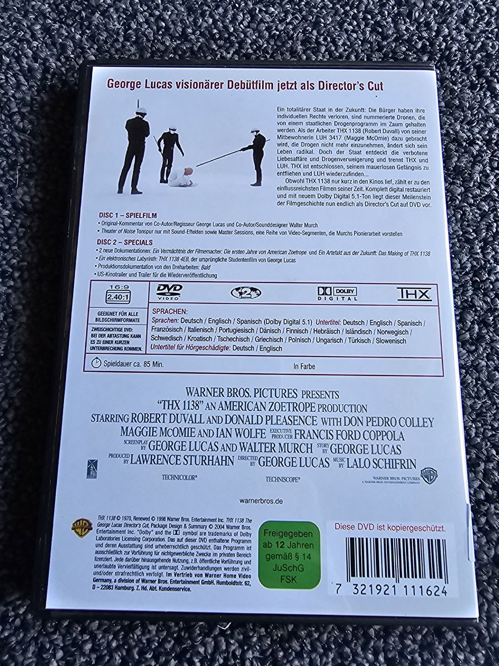 Tutti i DVDs: THX 1138 (20364) – Usato da Ruswil venduto da jan_bxl5 1
