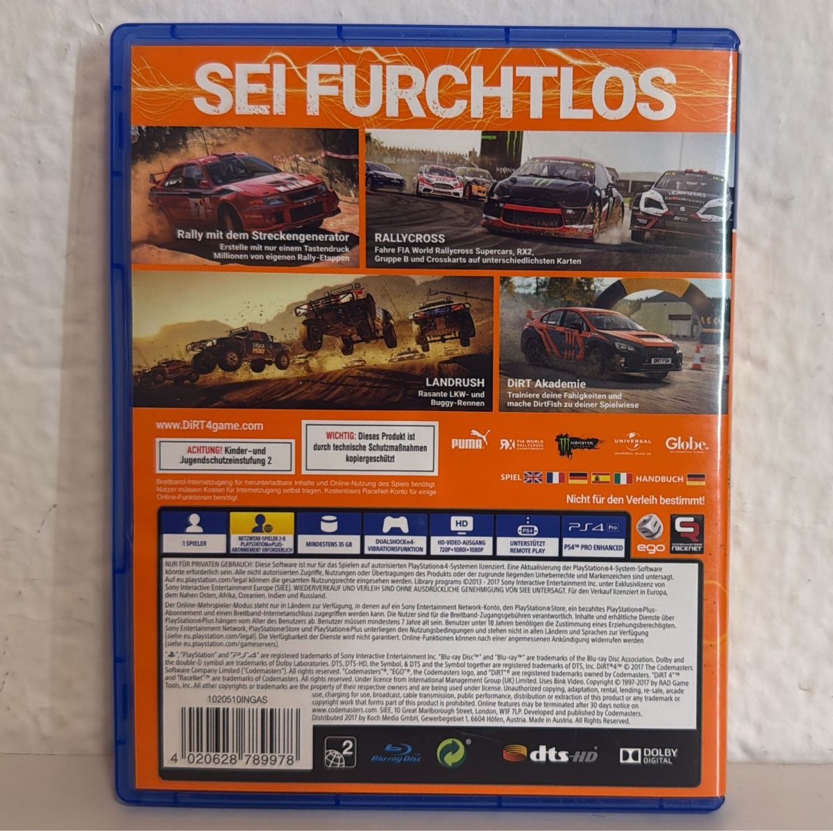 Sony Giochi: DiRT 4 PS4/PS5 Rally Racing Game - TOP! – Usato da Ehrendingen venduto da bubulence 1