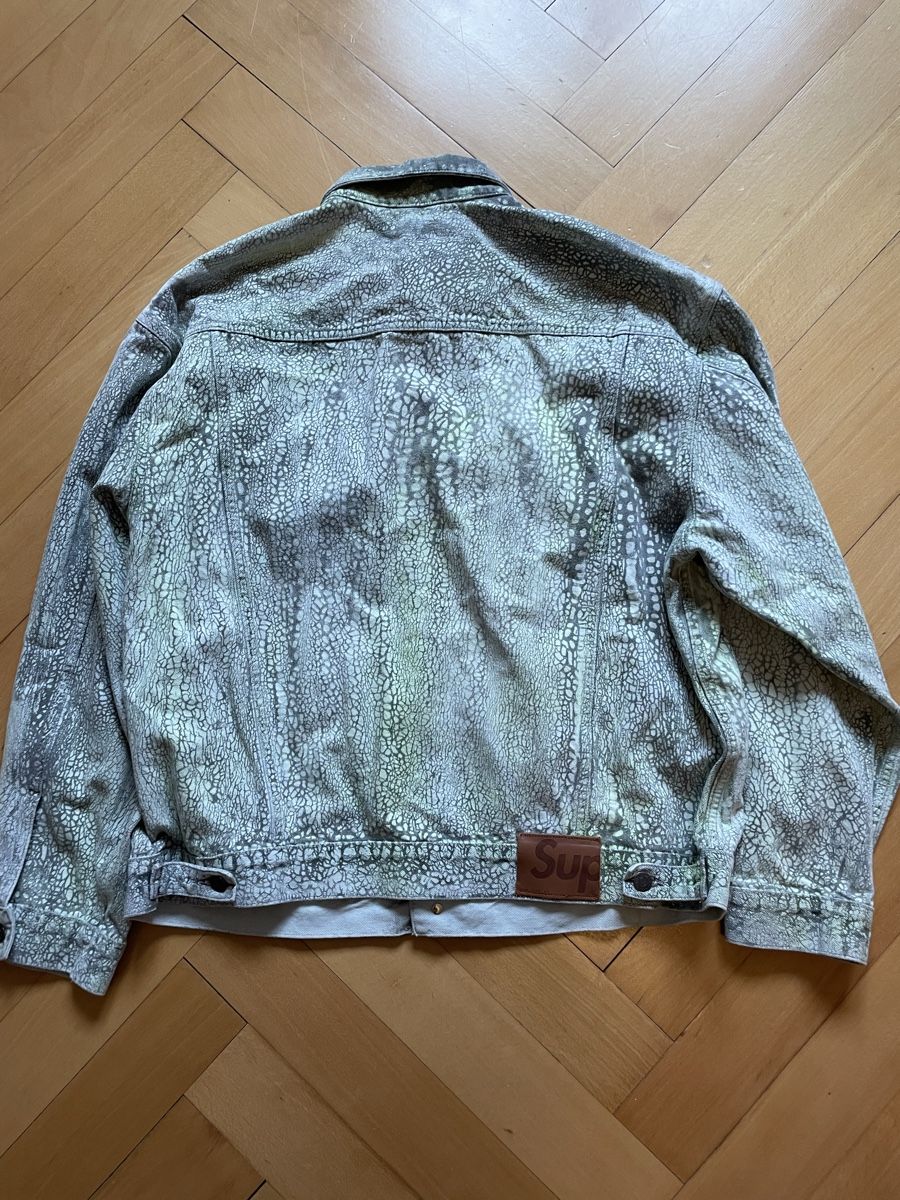 Supreme Giacche: Supreme Crackle Denim Trucker Jacket Gr. XL – Nuovo e nell'imballaggio originale da Zürich venduto da kuengka 1