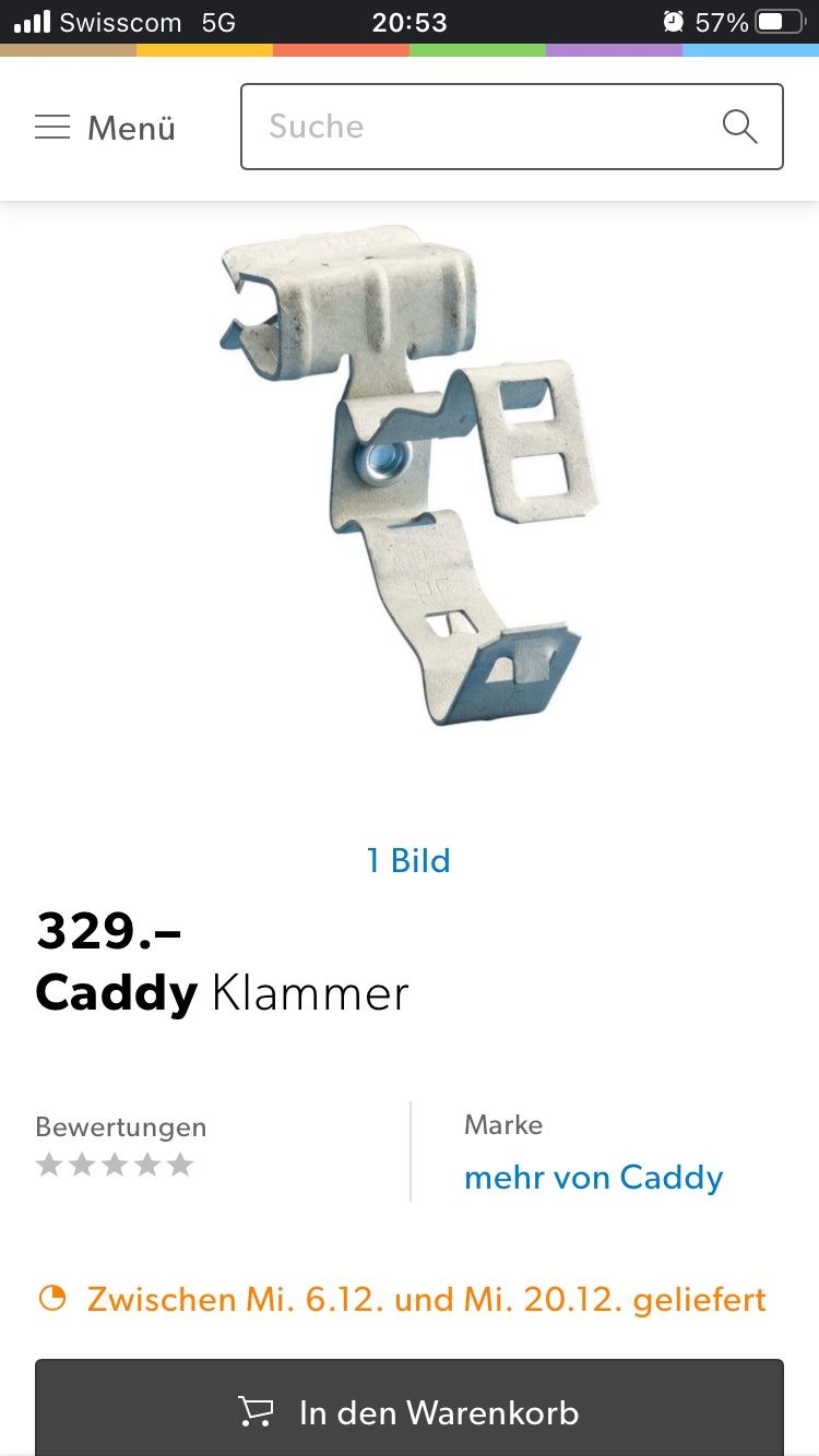 Spine: 90x Caddy Befestigungsklammern – Nuovo (secondo la descrizione) da Bilten venduto da Rocky1291 2