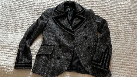 MANGO: Blazer in Grau Schwarz, wie neu, sehr schön geschnitt